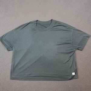 Vuori Energy Tee Shirt Womens Small Green Cropped Crewneck Short Sleeve VW1011